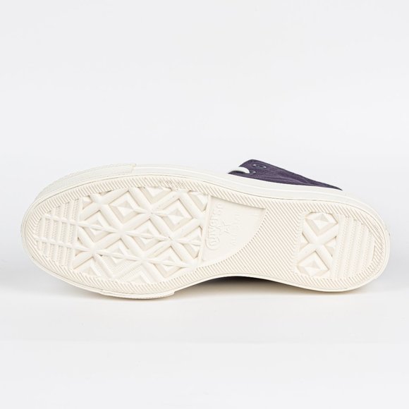 Converse Chuck Taylor All Star lift platform tonal jacquard Plum Raisin W Size 8 - Picture 9 of 11